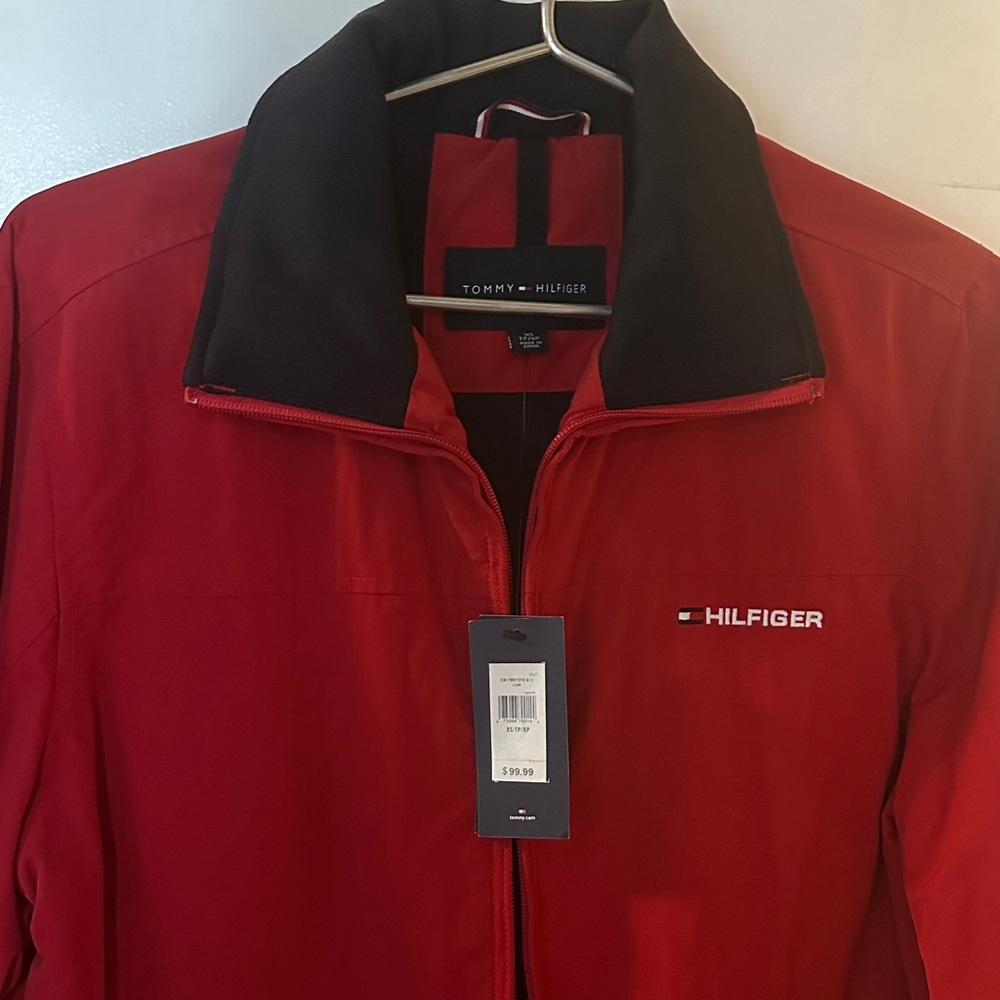Tommy Hilfiger Men's Vibrant Red Windbreaker